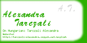 alexandra tarczali business card